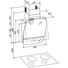 Sirius - Páraelszívó SLTC-90 55 cm fehér