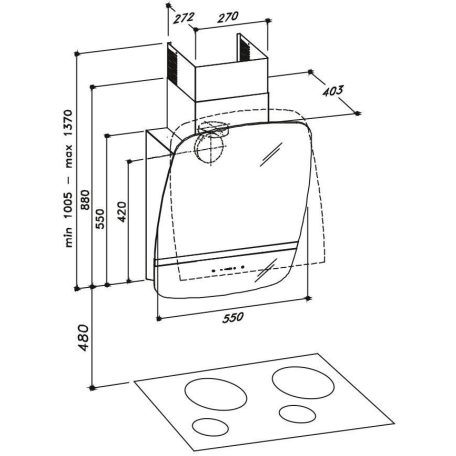 Sirius - Páraelszívó SLTC-90 55cm fekete