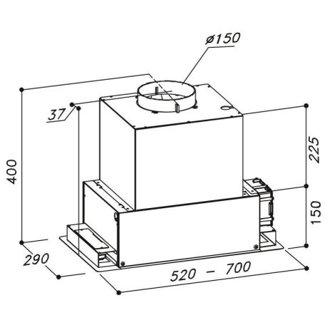 Sirius - Páraelszívó SL-907 52 cm inox