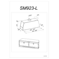 Sirius - Páraelszívó SM-923 L 85 cm inox