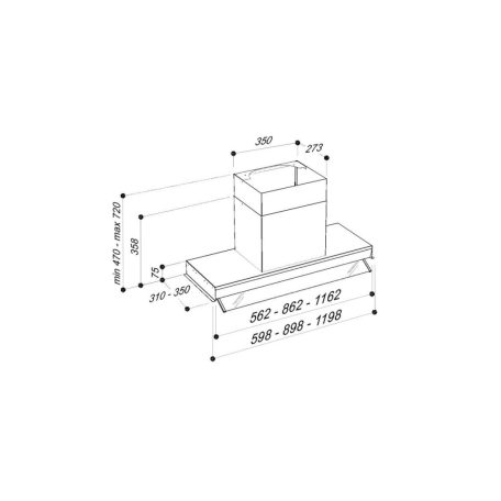 Sirius - Páraelszívó SLTC-928 TW 60 cm inox