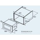CATA - Beépíthető mikrohullámú sütő MC-25 D