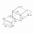 CATA - Beépíthető mikrohullámú sütő MC-20 M BK fekete
