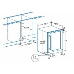 CATA - Beépíthető borhűtő VI-59082 BK