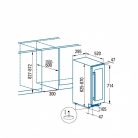 CATA - Beépíthető borhűtő VI-30117 X