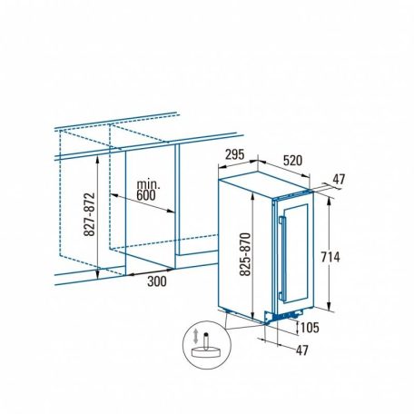 CATA - Beépíthető borhűtő VI-30117 X