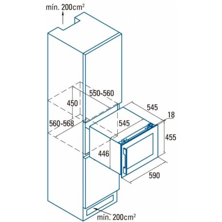 CATA - Beépíthető borhűtő VI-54024 X
