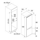 CATA - Beépíthető hűtőszekrény CI-54177 NF/C No Frost