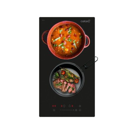 Cata - Beépíthető domino indukciós főzőlap ISB-3102 BK/A