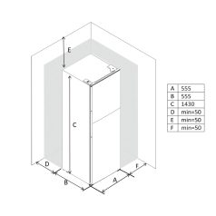  DAVOLINE - Hűtőszekrény kombinált RF-220E SLV NE + Ajándék Hűtőtáska