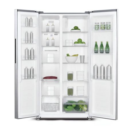 DAVOLINE - Hűtőszekrény kétajtós DSS-442D IX Inox + Ajándék Hűtőtáska