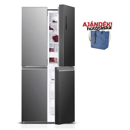 DAVOLINE - Hűtőszekrény side by side D4SS-421D IX NO FROST + Ajándék Hűtőtáska