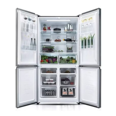 DAVOLINE - Hűtőszekrény, side by side, D4SS-608D IX NO FROST + Ajándék Hűtőtáska