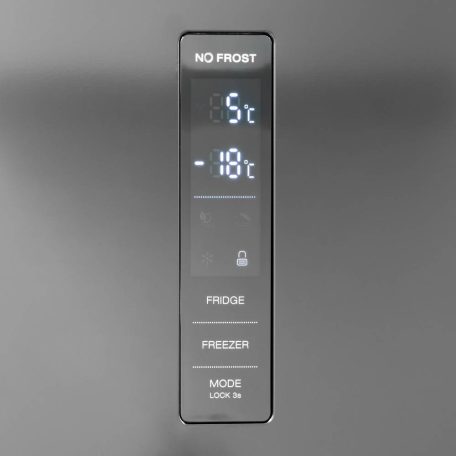 DAVOLINE - Hűtőszekrény kombinált NCRF-390 IX NE NO FROST + Ajándék hűtőtáska