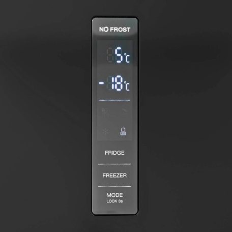 DAVOLINE - Hűtőszekrény kombinált CBNF-357 BL ΝΕ NO FROST (Fekete) + Ajándék hűtőtáska