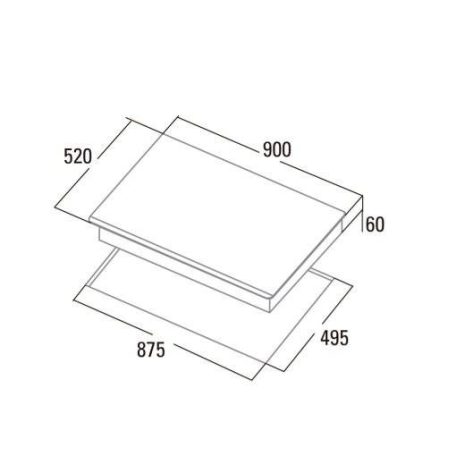 CATA - Beépíthető indukciós főzőlap INSB-9012 BK fekete