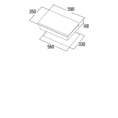CATA - Beépíthető domino indukciós főzőlap IB-2 PLUS BK