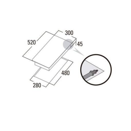Cata - Beépíthető domino gázfőzőlap GI-3002 X/A