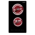 CATA - Beépíthető domino kerámia főzőlap TD-3002 BK/B