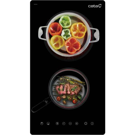 CATA - Beépíthető domino kerámia főzőlap TD-3002 BK/B