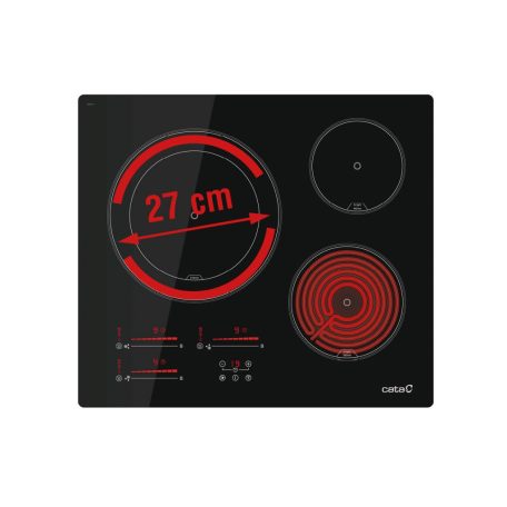 CATA - Beépíthető kerámia főzőlap TDM-6003 BK Fekete