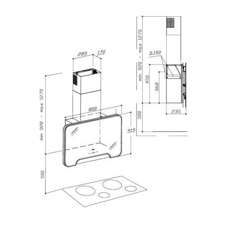 Nodor - Páraelszívó NorBreeze ALIZE 80 DB fekete