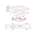 Nodor - Páraelszívó NorBreeze ISLA JANO X 960 RF Hob to Hood