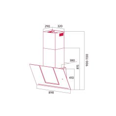   Nodor - Páraelszívó NorBreeze UNUM 90 DB NMOTION Hob to Hood - A készlet erejéig rendelhető!
