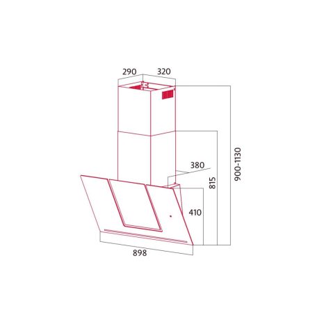 Nodor - Páraelszívó NorBreeze UNUM 90 DB NMOTION Hob to Hood - A készlet erejéig rendelhető!