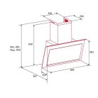 NODOR OUTLET - Páraelszívó NorBreeze FRIDA 90 CU Hob to Hood - Kiállított bemutató termék!