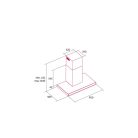 Nodor - Páraelszívó NorBreeze SLIM 90 WH Hob to Hood