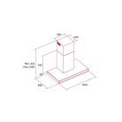 Nodor - Páraelszívó NorBreeze SLIM 110 BK Hob to Hood