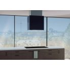 Nodor - Páraelszívó NorBreeze ISLA CUBE GLASS ECO 60 BK/A fekete Hob to Hood