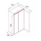 NODOR - Hűtőszekrény side by side NorFrost INFINITY 178-TNF SS + Ajándék hűtőtáska