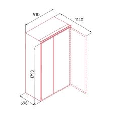  NODOR - Hűtőszekrény side by side NorFrost INFINITY 178-TNF SS + Ajándék hűtőtáska