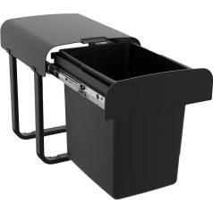   EKOTECH - Beépíthető hulladékgyűjtő ALADIN 40 BLACK BIO 1x15 liter