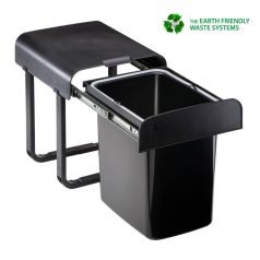   EKOTECH - Beépíthető hulladékgyűjtő ALADIN BLACK BIO - 1 x 16 liter