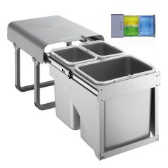   EKOTECH - Beépíthető hulladékgyűjtő EKKO FRONT 40 - 1x16 liter+2x8 liter