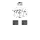 EKOTECH - Beépíthető hulladékgyűjtő JAZZ 45 - 1x15 liter+3x7 liter