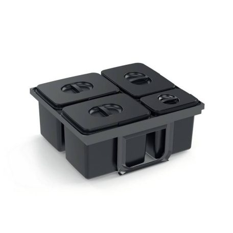 EKOTECH - Beépíthető hulladékgyűjtő JAZZ 60 - 3x12 liter+1x5 liter