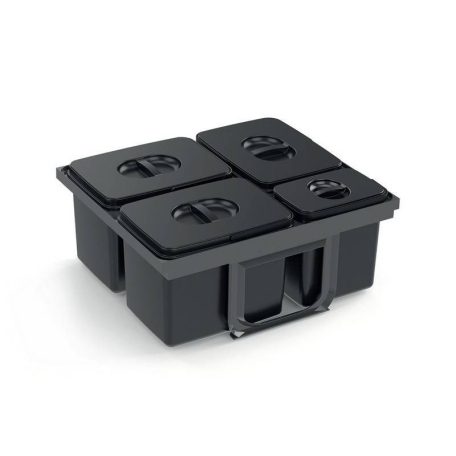 EKOTECH - Beépíthető hulladékgyűjtő JAZZ 60 - 2x12 liter+3x5 liter