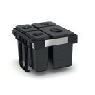 EKOTECH - Beépíthető hulladékgyűjtő FREE JAZZ 45 - 1x20 liter+3x7 liter