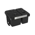 EKOTECH - Beépíthető hulladékgyűjtő FREE JAZZ 60 - 3x12 liter+1x5 liter