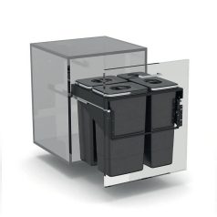   EKOTECH - Beépíthető hulladékgyűjtő FRONT 60 - 1x7 liter+3x26 liter