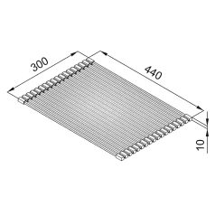 ELLECI - ARS013GR Edényszárító Rollmat 440 szürke