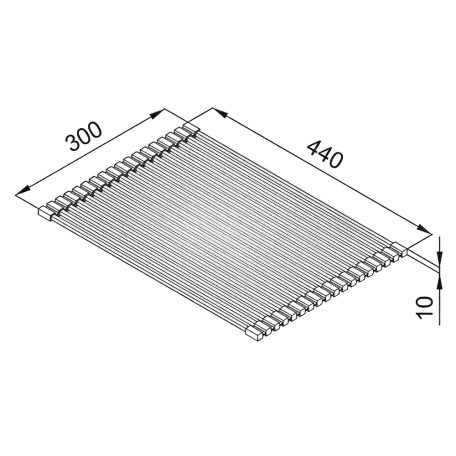 ELLECI - ARS013GR Edényszárító Rollmat 440 szürke