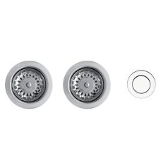   ELLECI - ASP23002 (PUSH-CONTROL POP-UP) automata dugókiemelő kétmedencés mosogatóhoz inox - A készlet erejéig rendelhető!