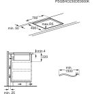 AEG CCE84779CB Indukciós főzőlap beépített páraelszívóval, 83 cm ComboHob