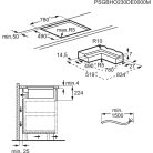 AEG CCE84779CB Indukciós főzőlap beépített páraelszívóval, 83 cm ComboHob