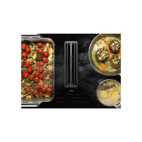AEG CCE84779FB Indukciós főzőlap beépített páraelszívóval, 83 cm ComboHob